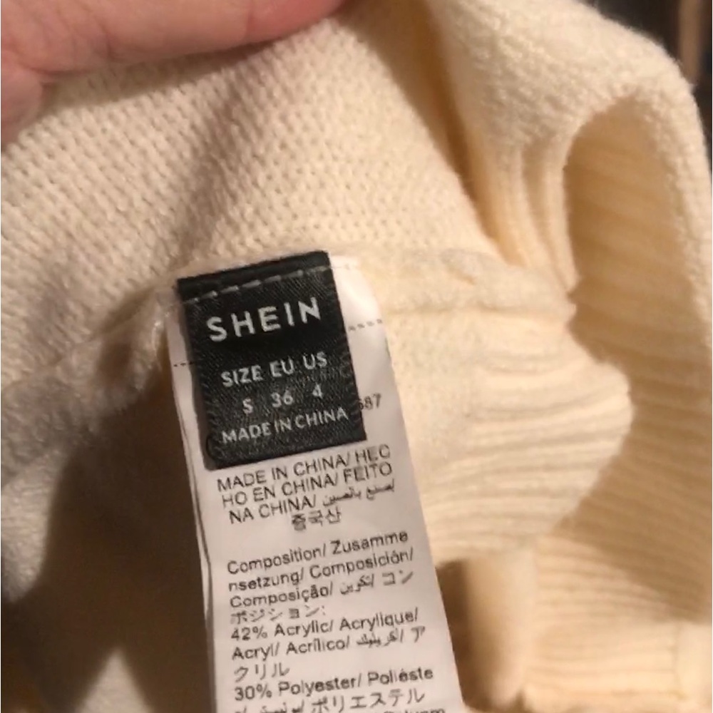 Off Shoulder Fold Over Sweater - Picture 8 of 8